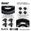 Titanium Disc Rotor Mounting Hardware for SRM Crank - Black “DISC NAIL” Combination Set