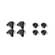 Titanium Disc Rotor Mounting Hardware for SRM Crank - Black “DISC NAIL” Combination Set