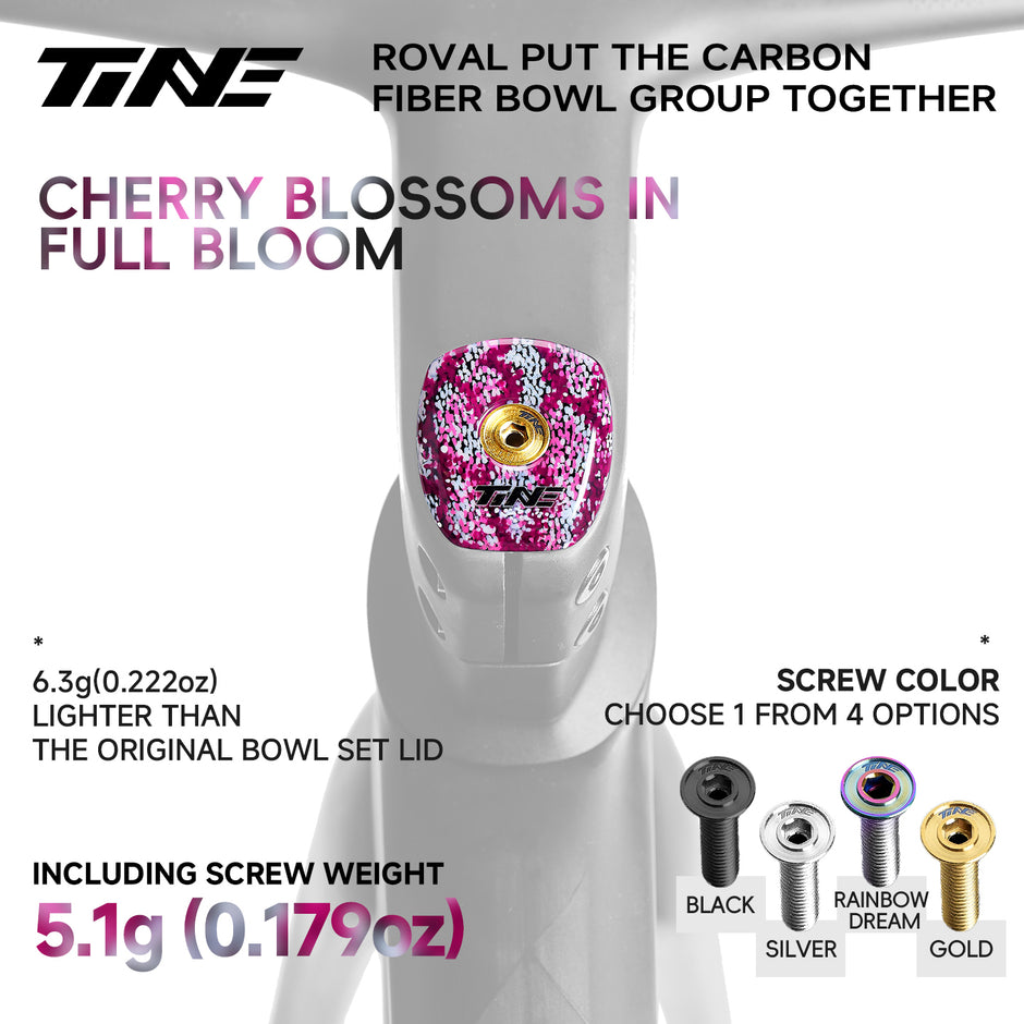 Carbon Headset Top Cover compatible with S-WORKS Roval Rapide, 8 Styles Option