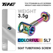 SL7-Specific Titanium Road Bicycle Seat-post Clamp, Aurora Multicolor