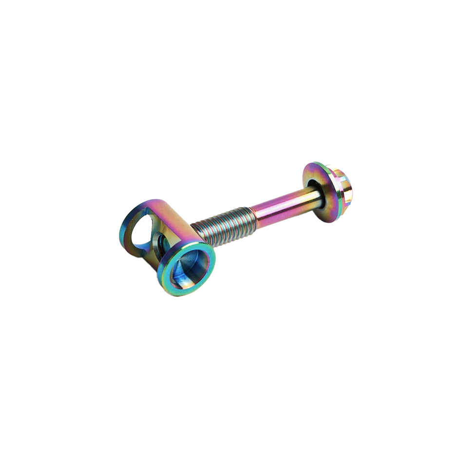 SL7-Specific Titanium Road Bicycle Seat-post Clamp, Aurora Multicolor