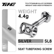 SL8-Specific Titanium Road Bicycle Seat-post Clamp, Lunar Silver