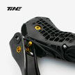 TiNE Titanium Shifter Bolt Kit for SRAM RED - close-up of black shifter with gold bolt