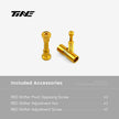 TiNE Titanium Shifter Bolt Kit for SRAM RED - included gold mounting accessories
