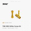TiNE titanium shifter bolt kit for SRAM RED road bike shifters - Aureate Glow
