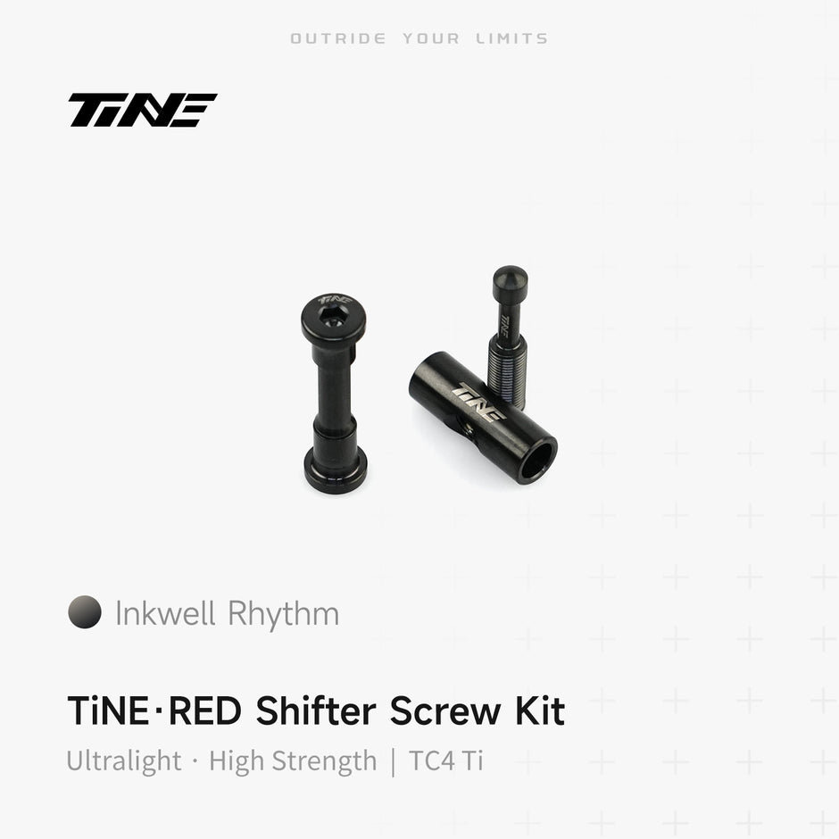 TiNE titanium shifter bolt kit for SRAM RED road bike shifters - Inkwell Rhythm