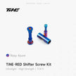 TiNE titanium shifter bolt kit Rosy Azure, ultralight high strength