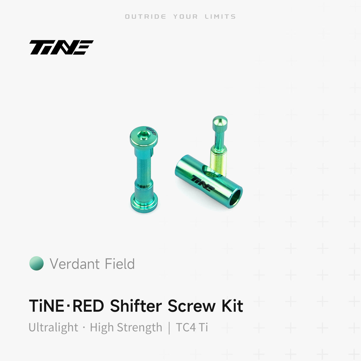 TiNE titanium shifter bolt kit for SRAM RED road bike shifters - Verdant Field