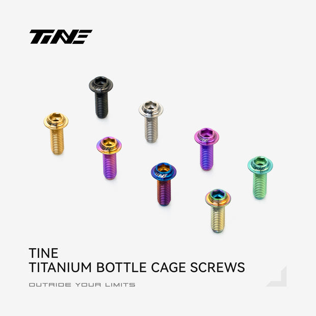 M5*10/14 | Hollow Titanium Alloy Water Bottle Cage Screws - Ultra-Light