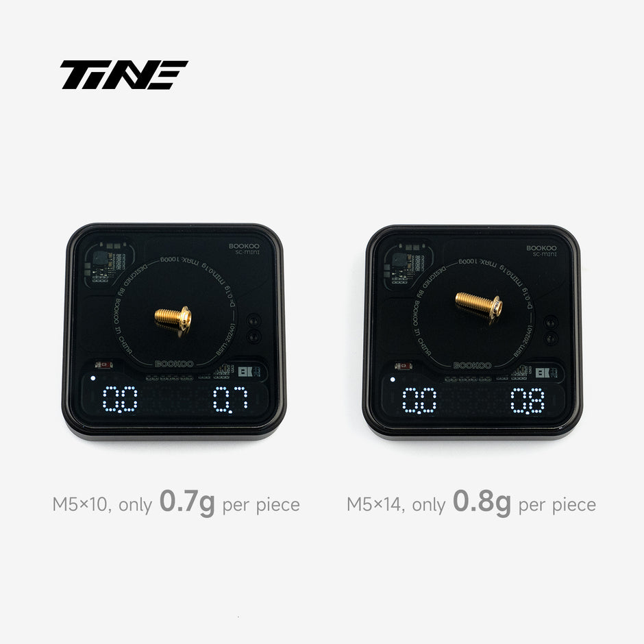 M5*10/14 | Hollow Titanium Alloy Water Bottle Cage Screws - Ultra-Light