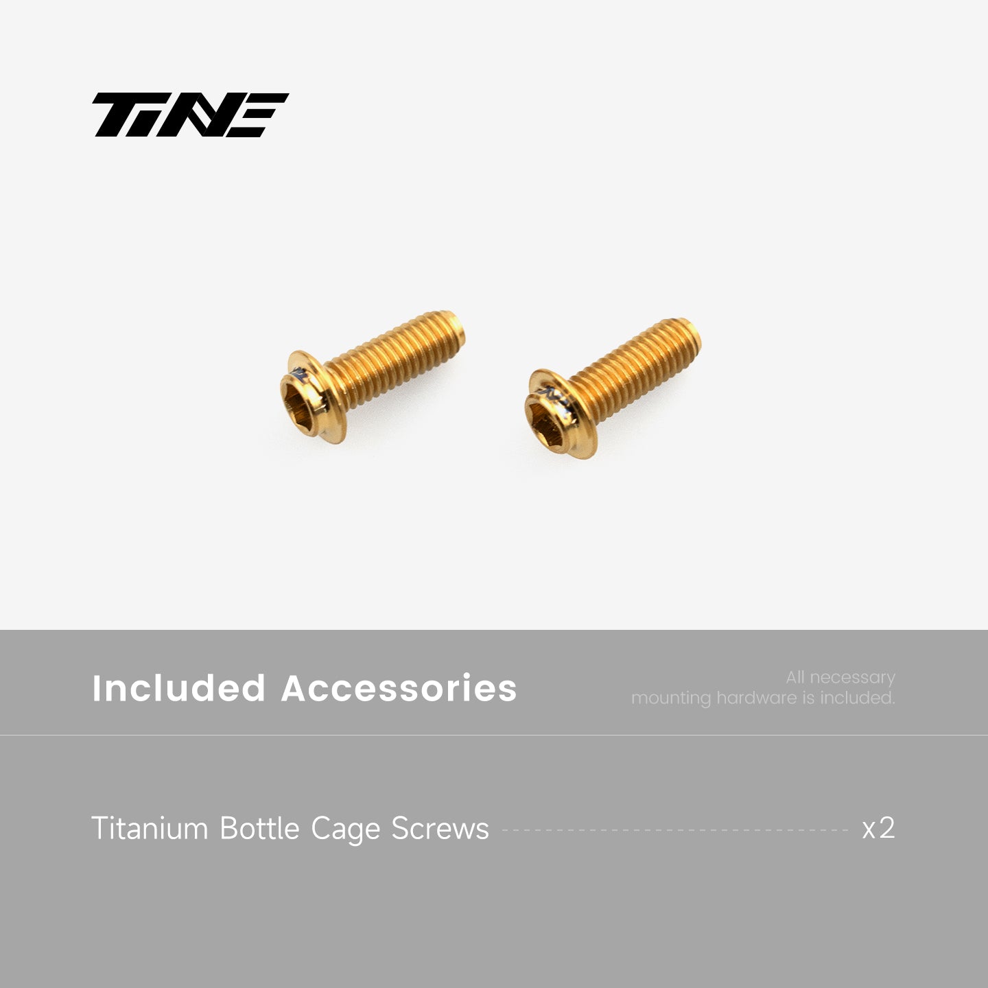 M5*10/14 | Hollow Titanium Alloy Water Bottle Cage Screws - Ultra-Light
