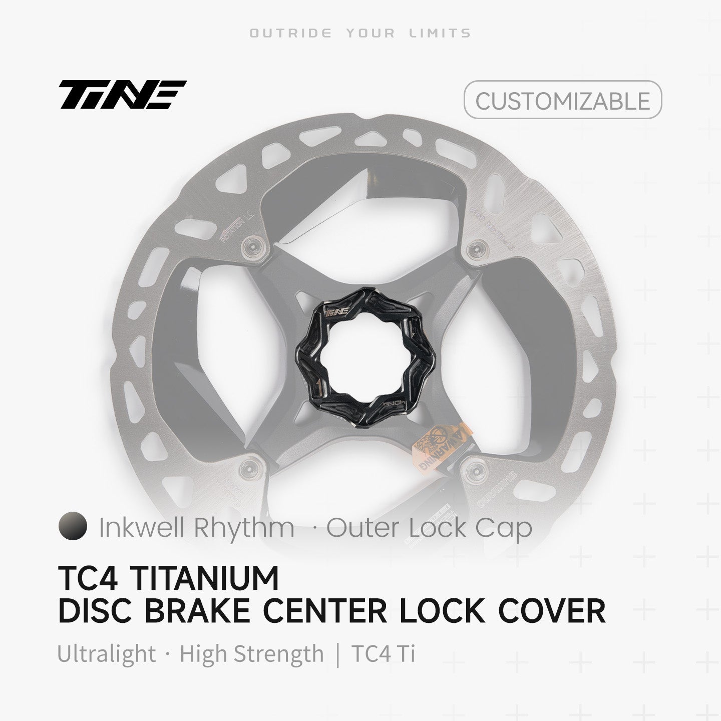 Brake disc external lock cover|Titanium roadbike center lock hubcap cover
