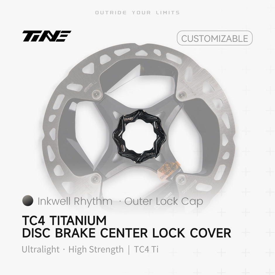 Brake disc external lock cover|Titanium roadbike center lock hubcap cover