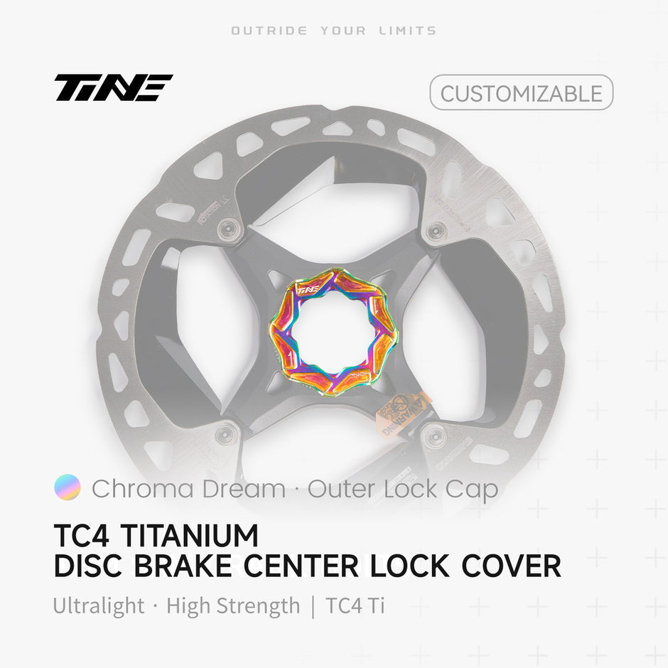 Brake disc external lock cover|Titanium roadbike center lock hubcap cover