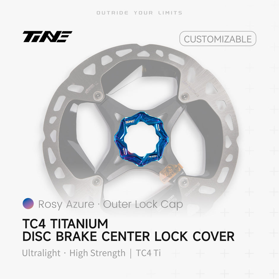 Brake disc external lock cover|Titanium roadbike center lock hubcap cover