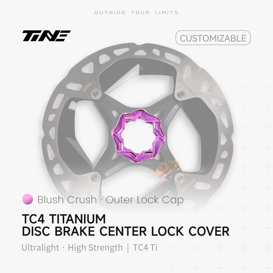 Brake disc external lock cover|Titanium roadbike center lock hubcap cover