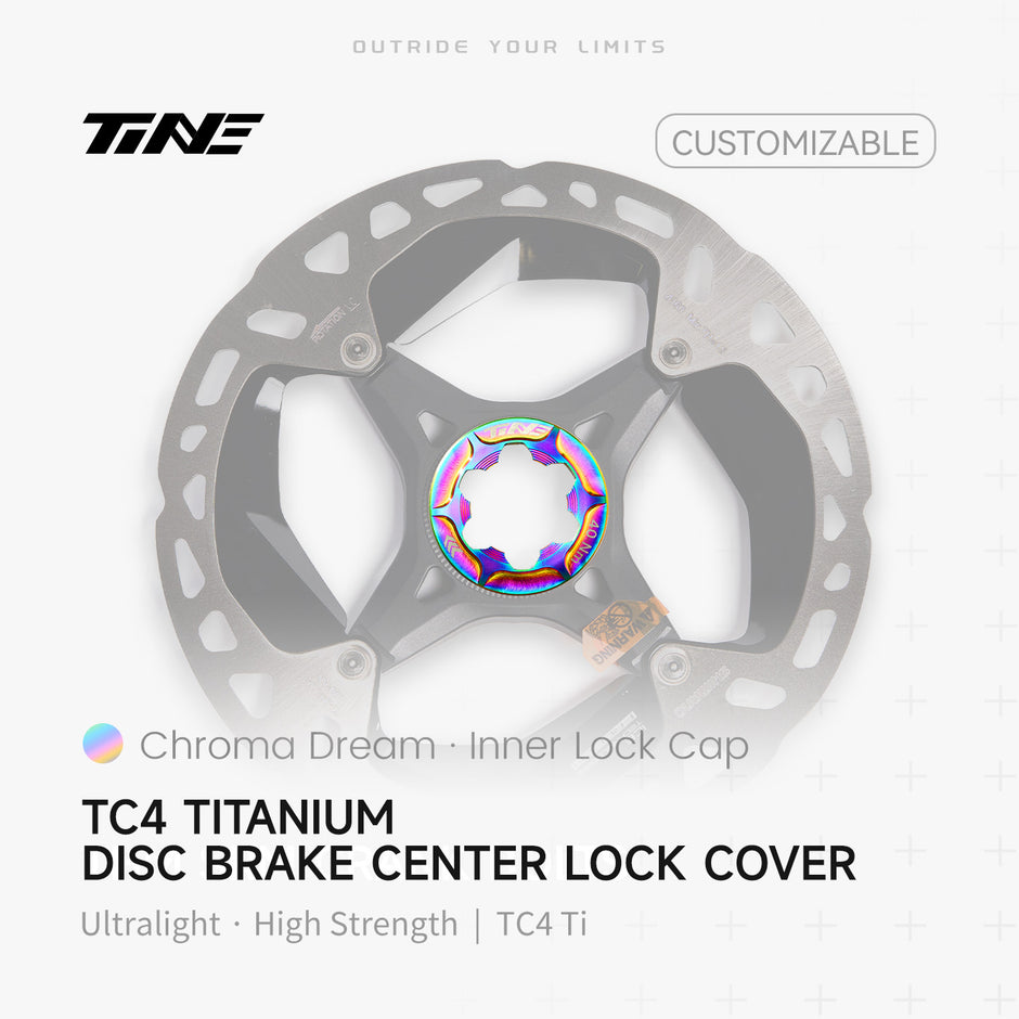 Brake disc inner lock cover|Titanium roadbike center lock hubcap cover