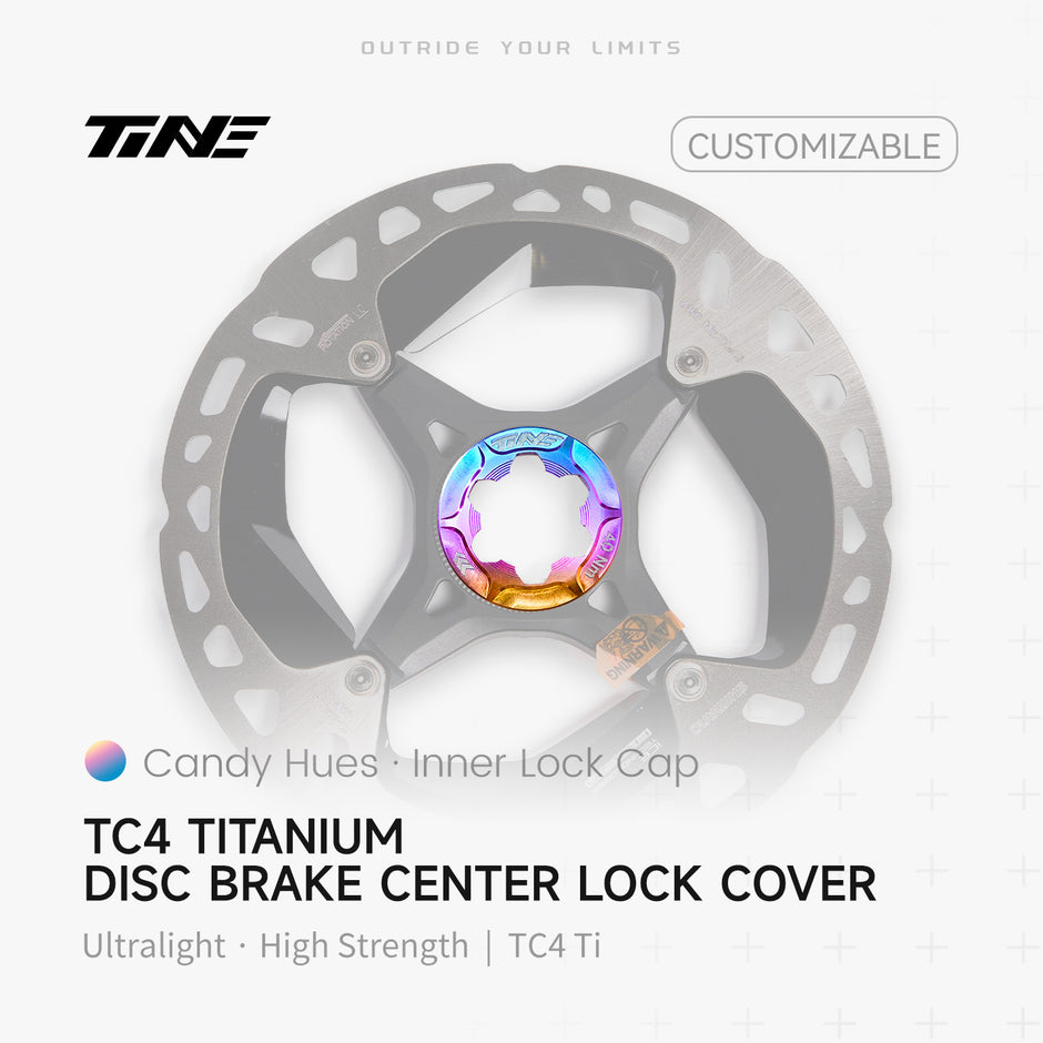 Brake disc inner lock cover|Titanium roadbike center lock hubcap cover
