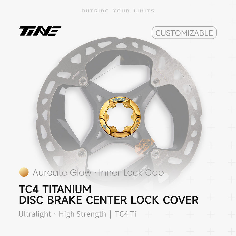 Brake disc inner lock cover|Titanium roadbike center lock hubcap cover