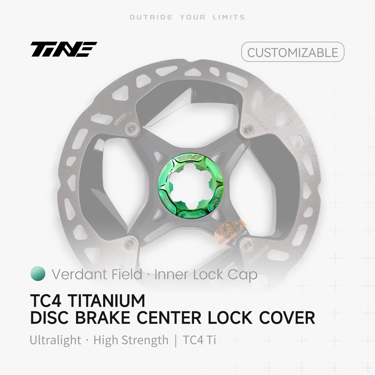 Brake disc inner lock cover|Titanium roadbike center lock hubcap cover