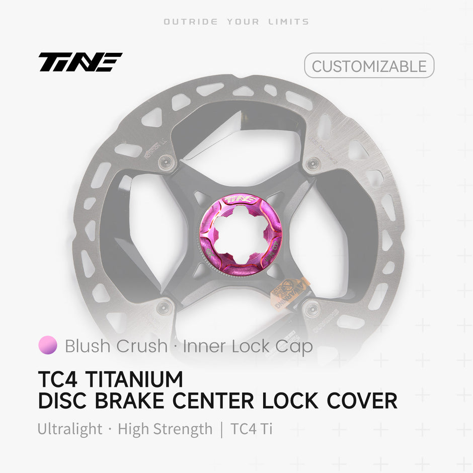 Brake disc inner lock cover|Titanium roadbike center lock hubcap cover