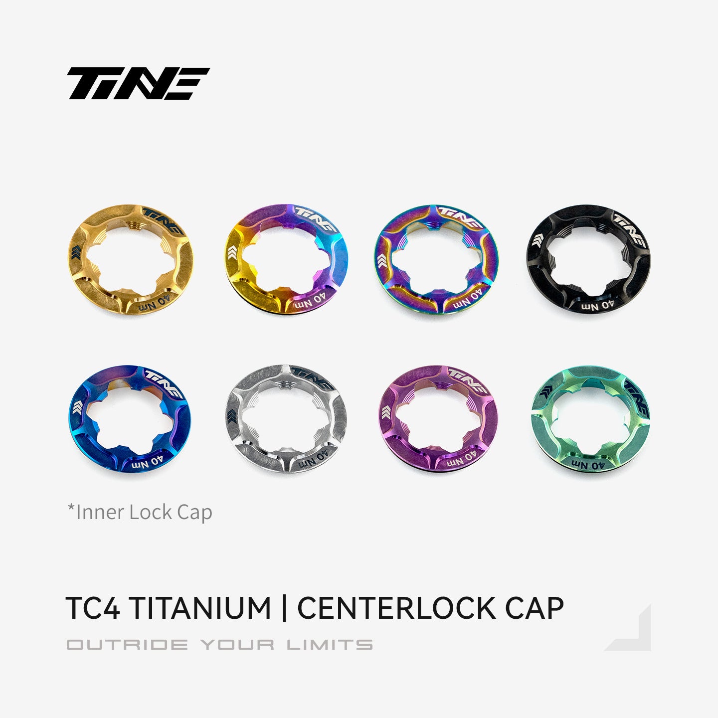 Brake disc inner lock cover|Titanium roadbike center lock hubcap cover