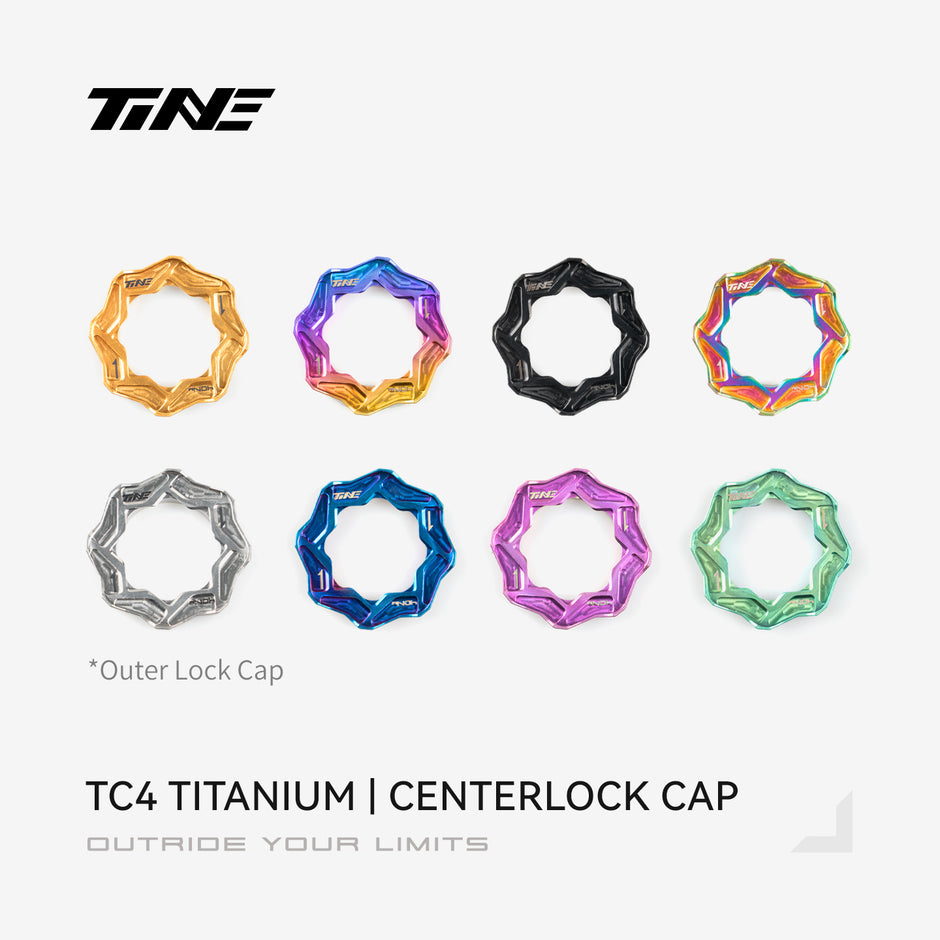 Brake disc external lock cover Titanium bike center lock hubcap cover – TiNE TECH