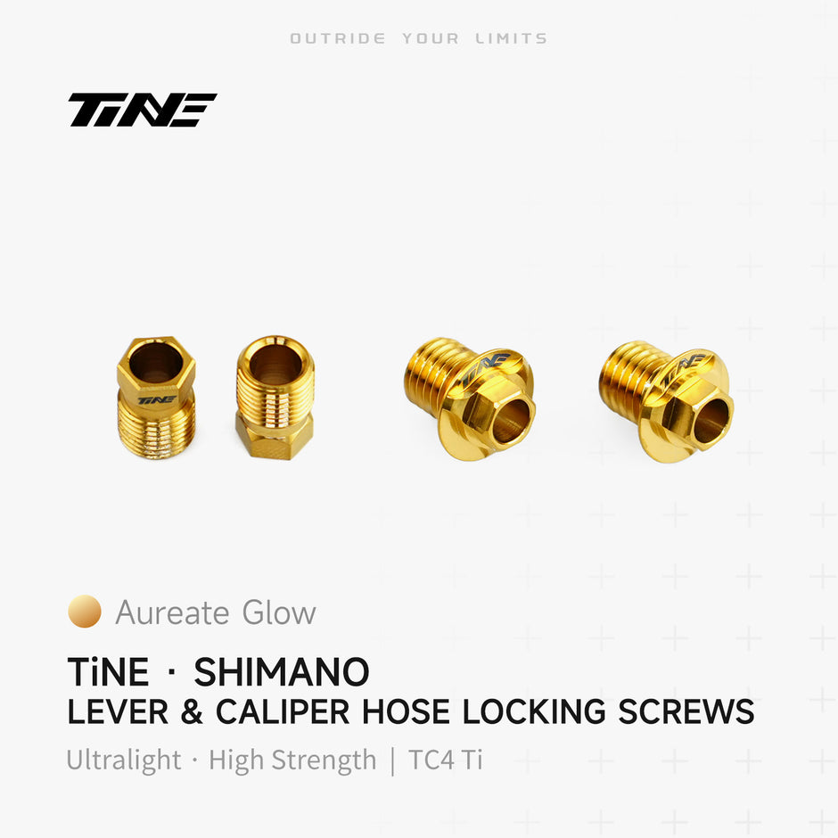Shimano Bremssattel & Hebel Hydraulikschlauch-Klemmschrauben | Ultraleichtes Titan-Modifikationsteil