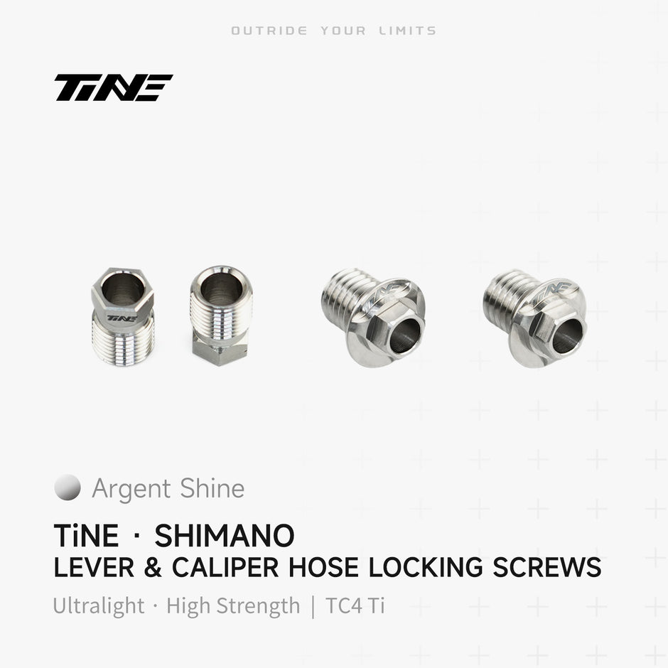 Shimano Bremssattel & Hebel Hydraulikschlauch-Klemmschrauben | Ultraleichtes Titan-Modifikationsteil