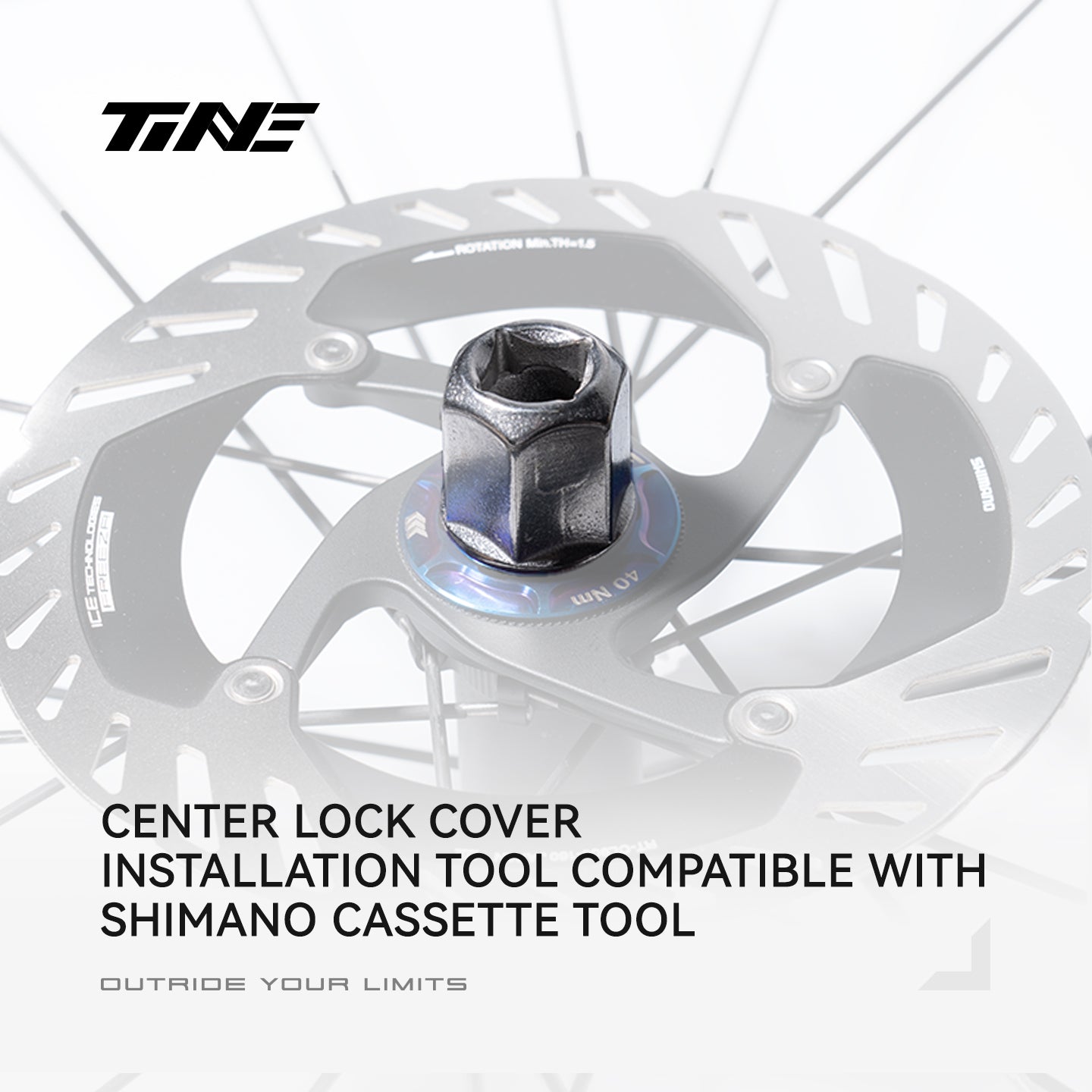 Professional tool for installing/removing road bike center lock disc brake ring