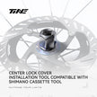 Professional tool for installing/removing road bike center lock disc brake ring
