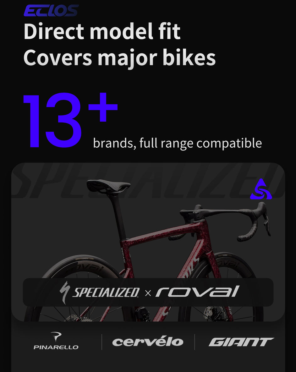 UDH titanium derailleur hanger compatibility chart displaying logos of Colnago Trek Scott Pinarello and other major road bike brands