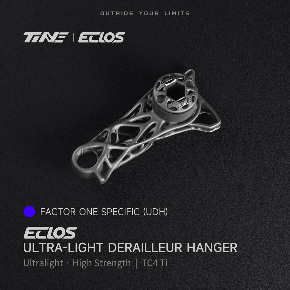 TiNE TECH factor one ultra-light titanium derailleur hanger