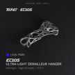 Silver titanium derailleur hanger with lattice design for Look 795RS