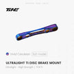 Ultralight titanium alloy disc brake base sets | Regular and SL8 model