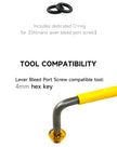 TiNE Shimano lever bleed port screw - includes dedicated O-ring & compatible tool