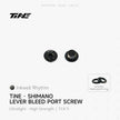 TINE Shimano bleed port screw – black titanium ultralight component set w/ O-ring