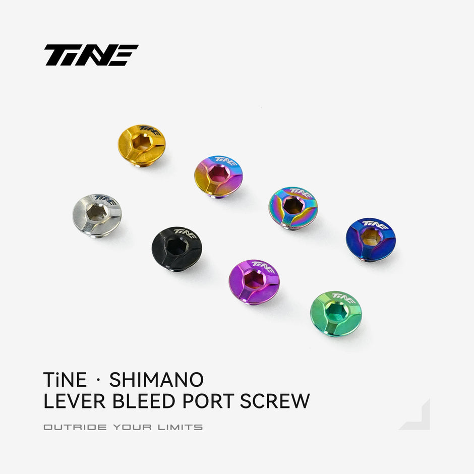 TiNE Shimano lever bleed port screw collection, titanium ultra-light, assorted color options