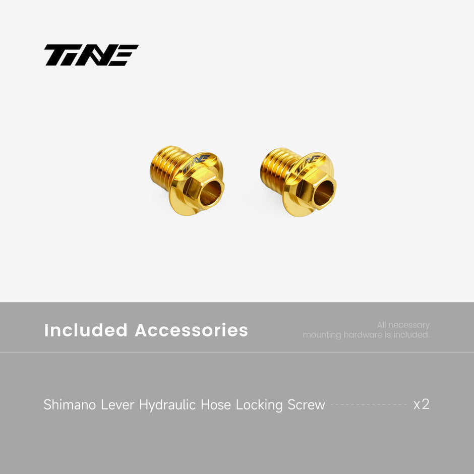 Shimano lever hydraulic hose locking screw | Titanium ultra-light modification part