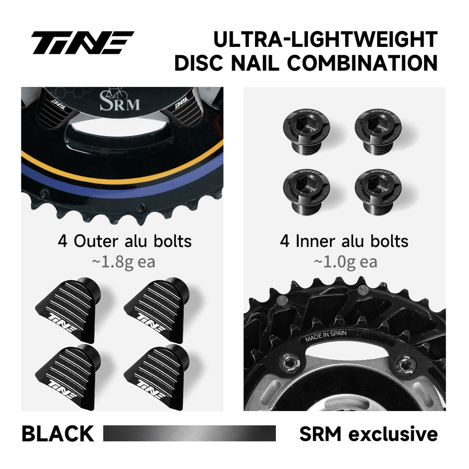 SRM power meter disc nail Ultralight Titanium upgrade combination