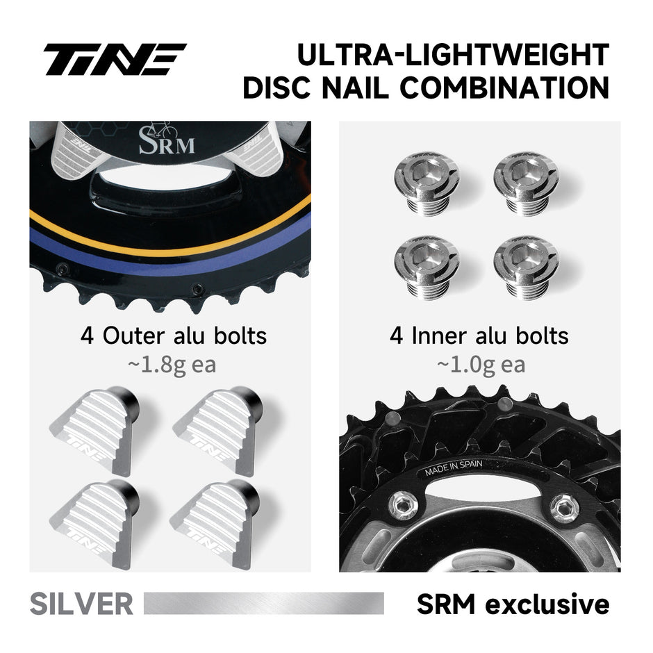 SRM power meter disc nail Ultralight Titanium upgrade combination