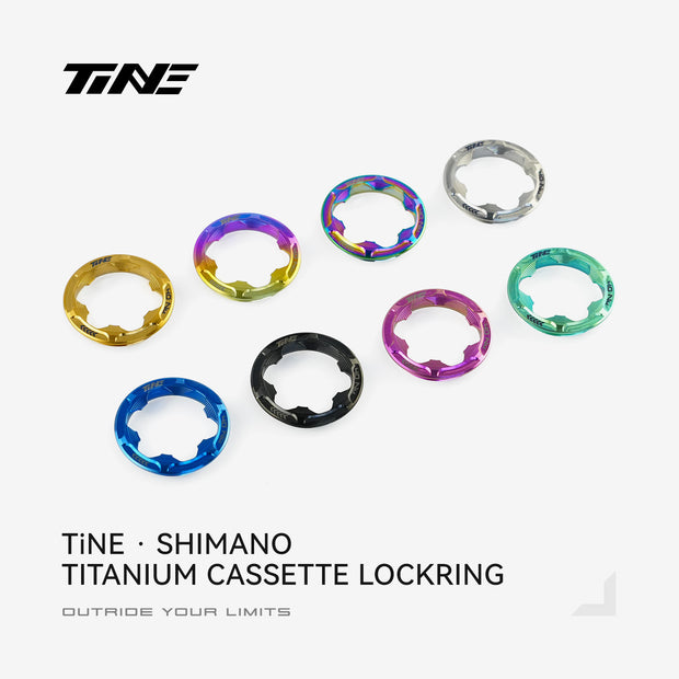 TiNE Cassette Lockring for Shimano | Titanium ultra-light modification part