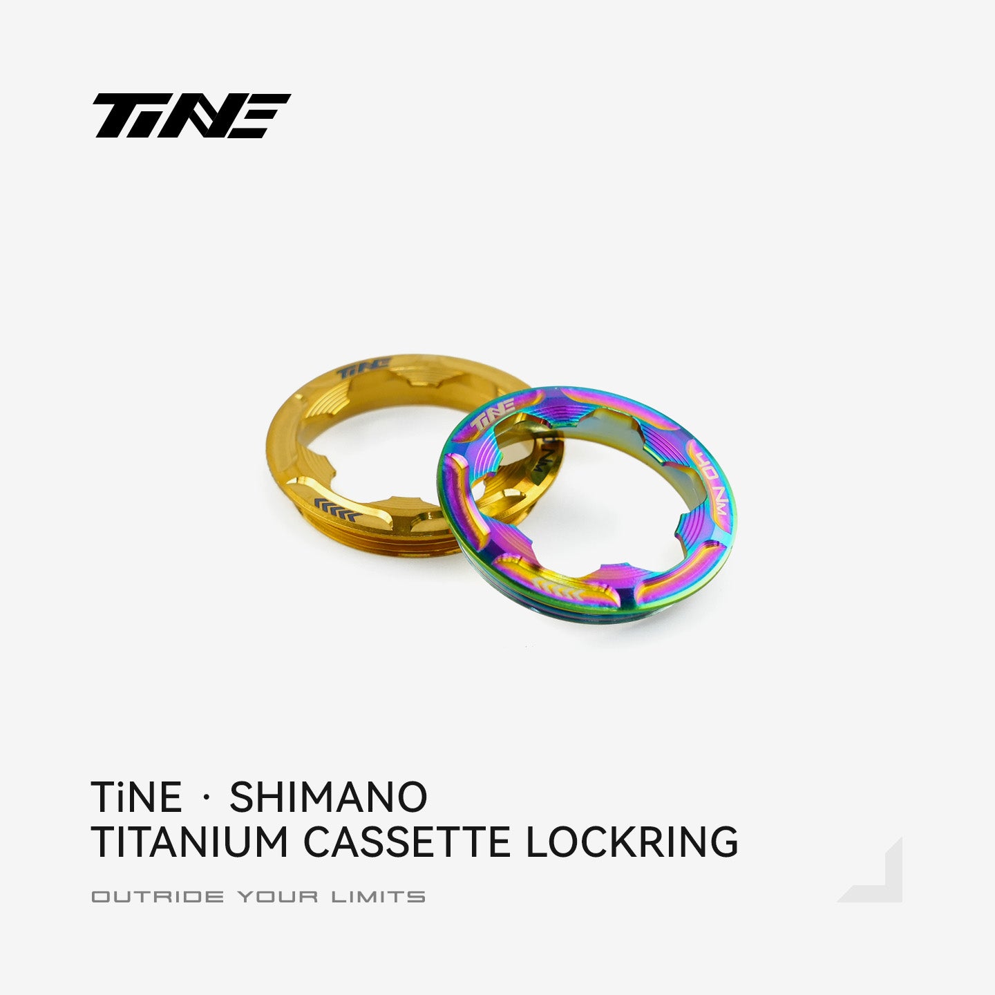 TiNE Cassette Lockring for Shimano | Titanium ultra-light modification part