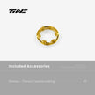 TiNE Cassette Lockring for Shimano | Titanium ultra-light modification part