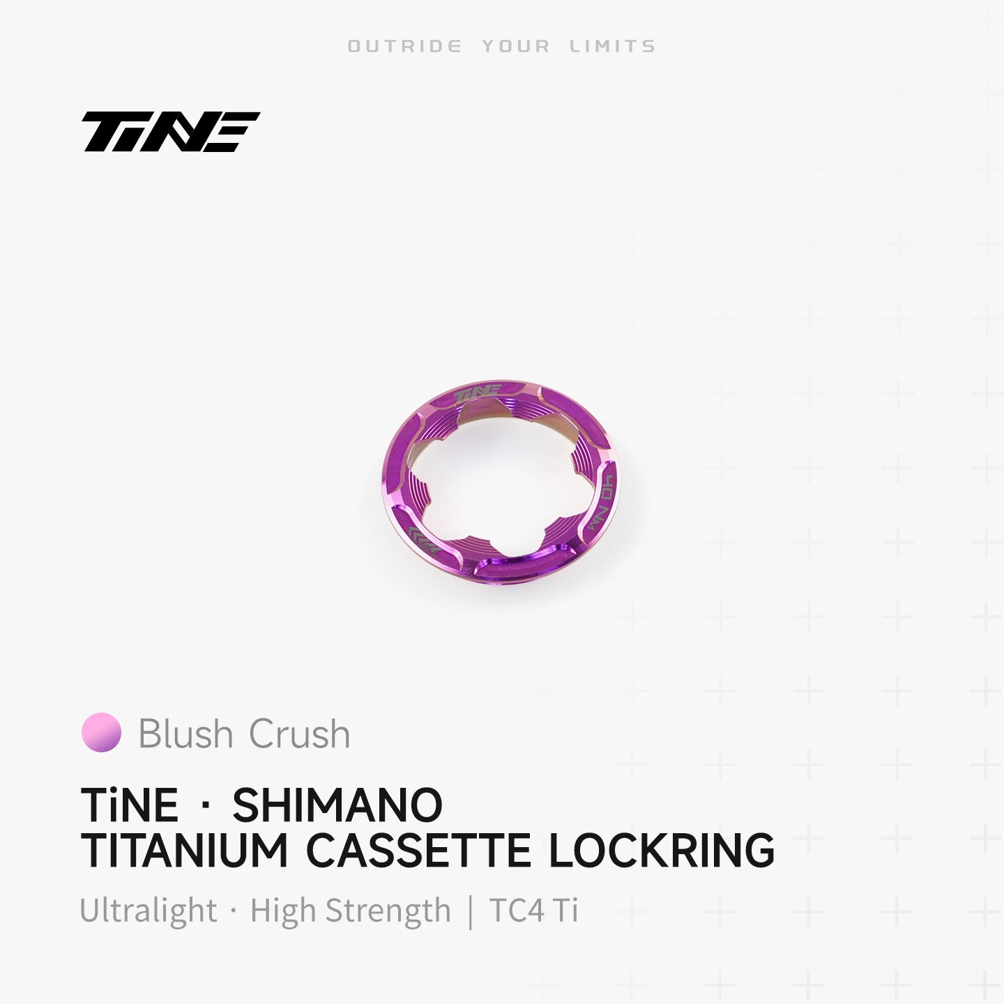 TiNE Cassette Lockring for Shimano | Titanium ultra-light modification part