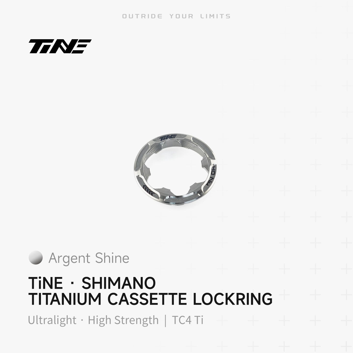 TiNE Cassette Lockring for Shimano | Titanium ultra-light modification part