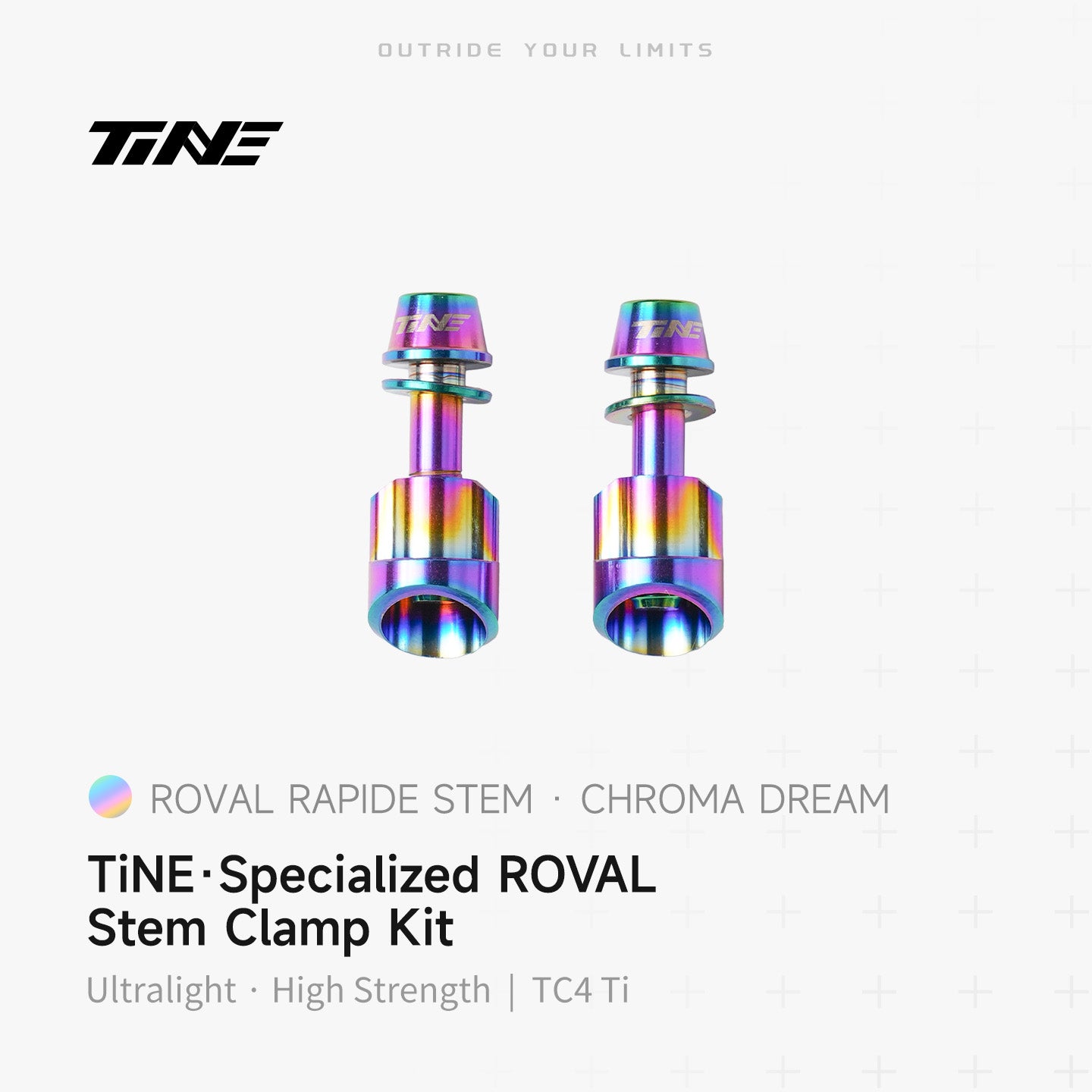 Specialized Roval Rapide stem clamp kit with chroma dream titanium bolts