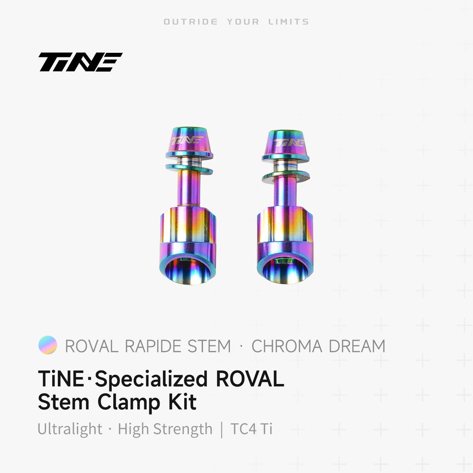 Specialized Roval Rapide stem clamp kit with chroma dream titanium bolts