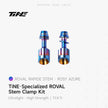 Specialized Roval Rapide integrated handlebar lock nut set - rosy azure high-strength titanium components
