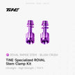 Specialized Roval Rapide stem clamp kit with blush crush colored titanium bolts